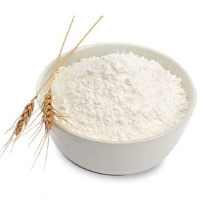 Premium rice flour in white bowl product image